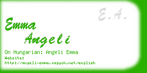 emma angeli business card